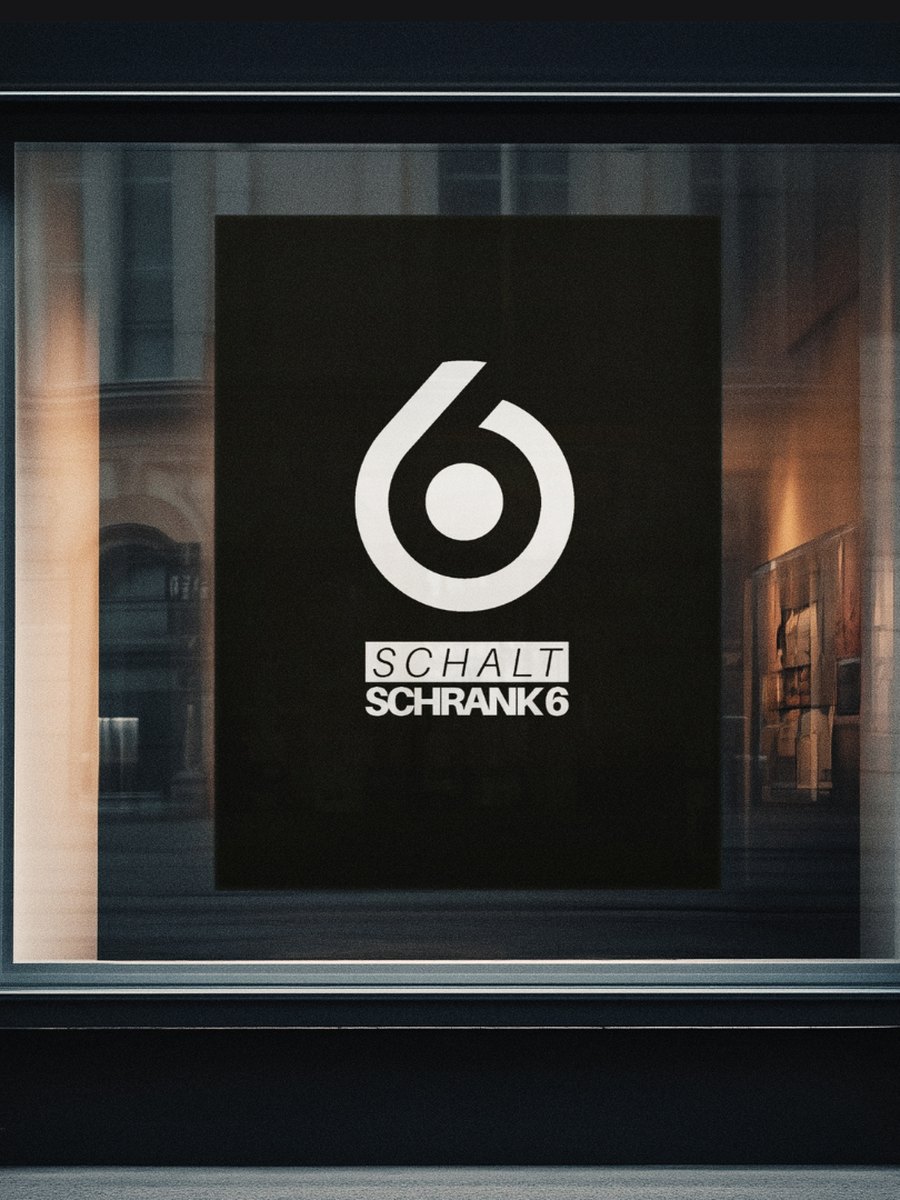Markenauftritt Schaltschrank6: Logo im Schaufenster